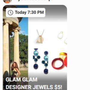 Live Posh Show Designer Jewelry Sale 11/7 7:30 PM EST LIKE THIS LISTING NOTIFIED